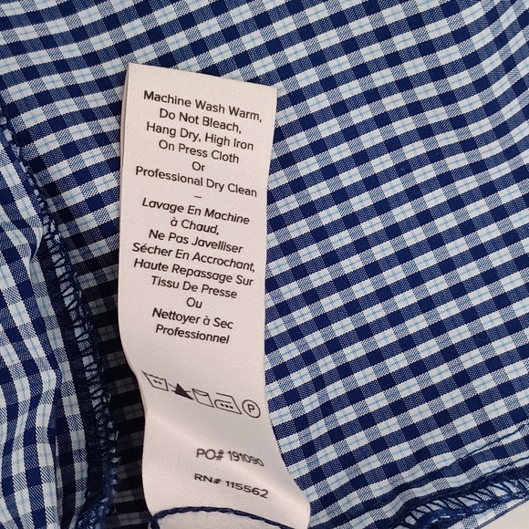 Cinq A Sept Gaby Gingham Mini Dress 12 Women Preppy Cotton Blend Button Tie - Picture 12 of 12